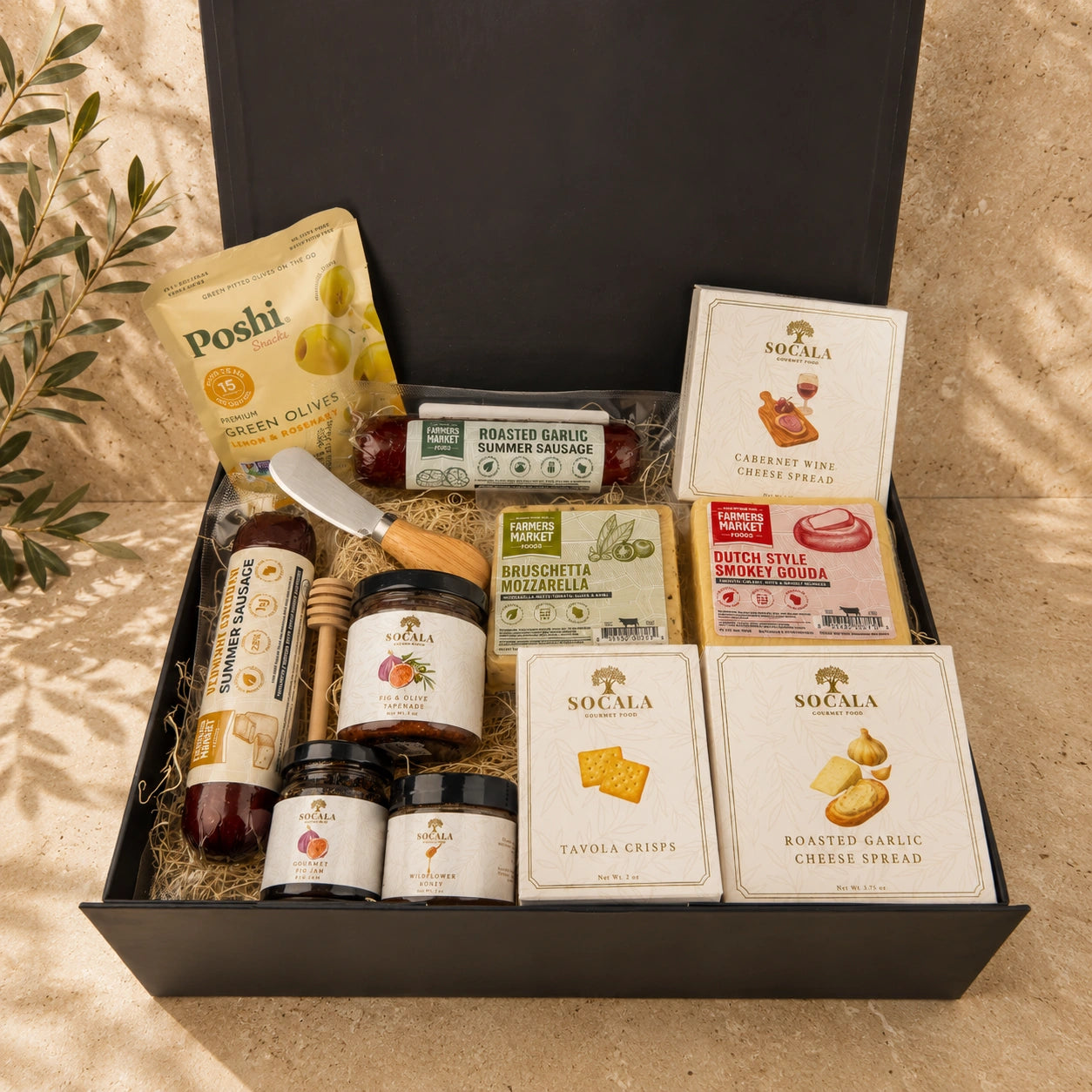 Meat and Cheese Gift Basket – Mediterranean Collection