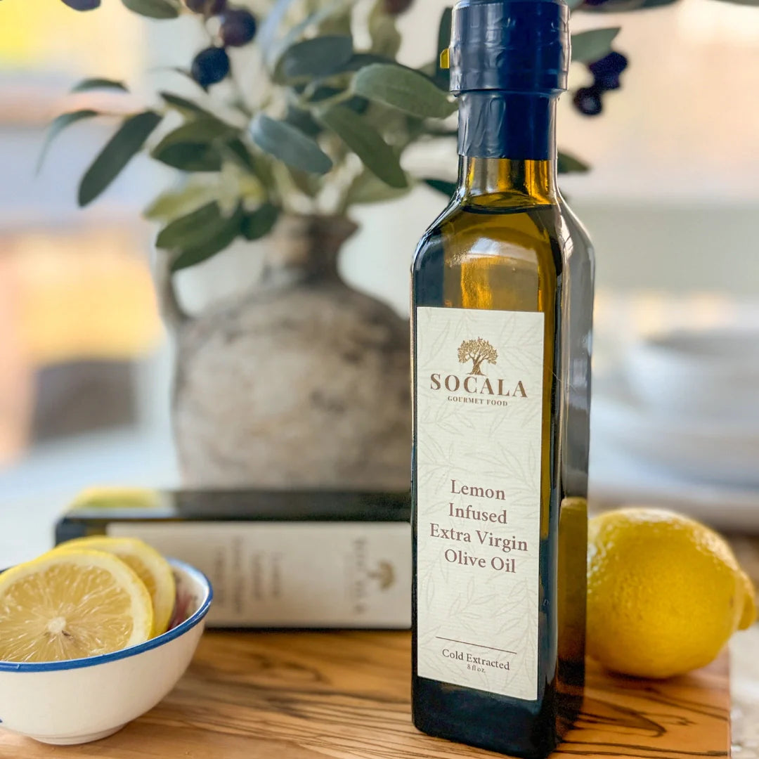 Luxury Olive Oil Gift Basket with Hand-Carved Olive Wood Board